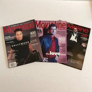 3 Movieline magazines-David Duchovny, Mel Gibson and Kevin Spacey